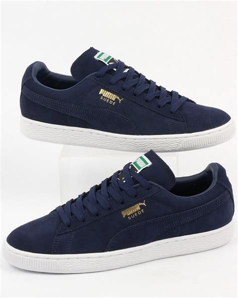 blue suede puma shoes|puma suede classic navy blue.